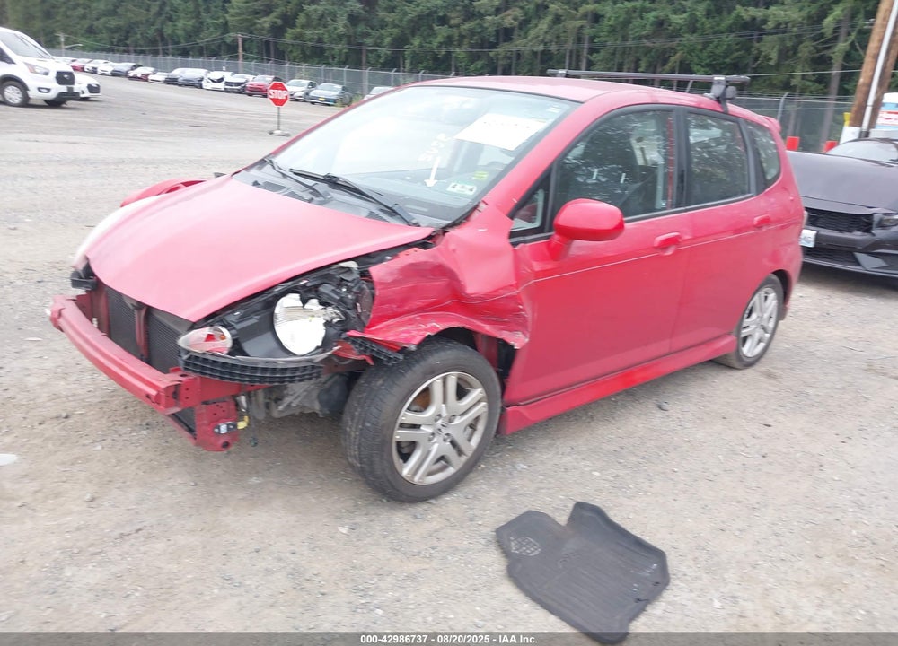 2007 HONDA FIT SPORT VIN: JHMGD38667S029562