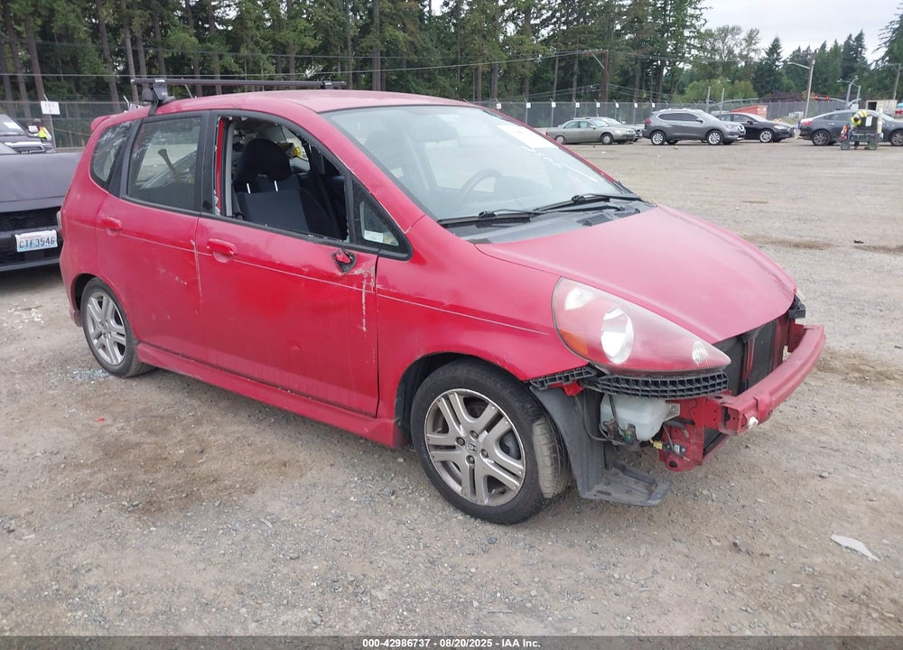 2007 HONDA FIT SPORT VIN: JHMGD38667S029562