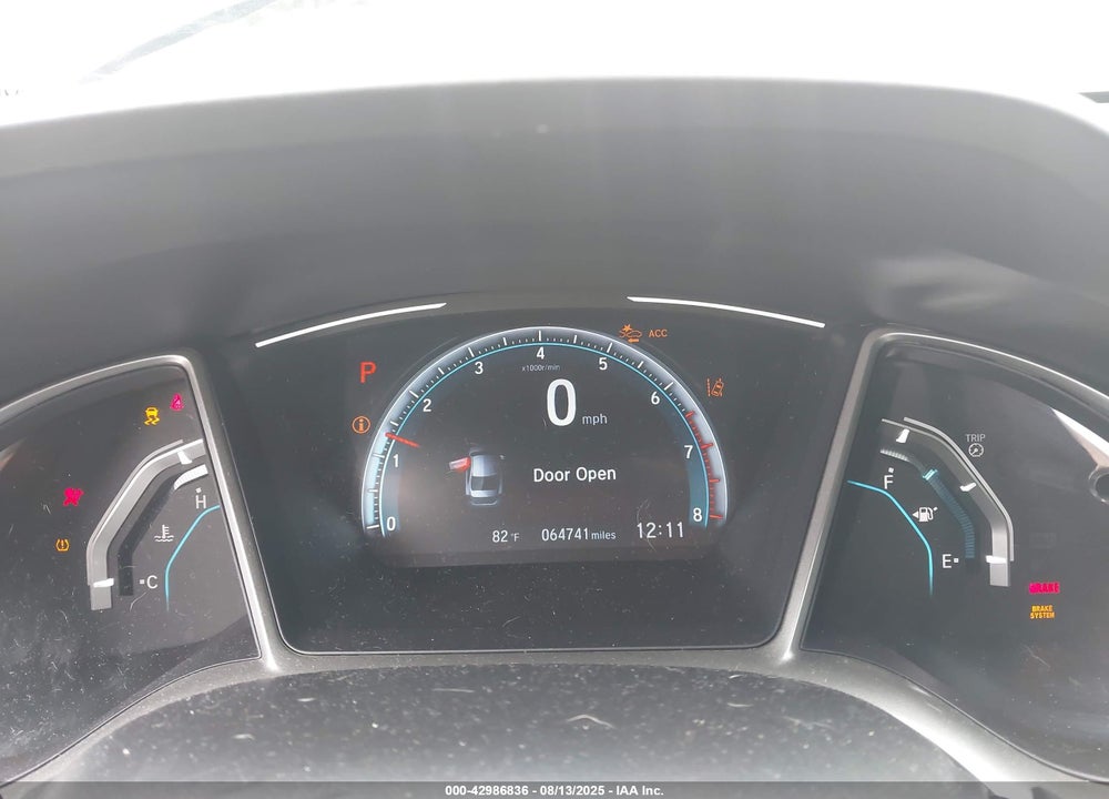 2019 HONDA CIVIC EX VIN: 19XFC1F34KE007309