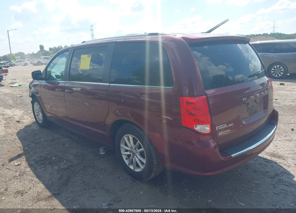 2018 DODGE GRAND CARAVAN SXT VIN: 2C4RDGCG1JR250190