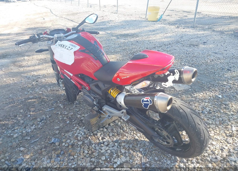 2012 DUCATI MONSTER 696 VIN: ZDM1RADN9CB056991