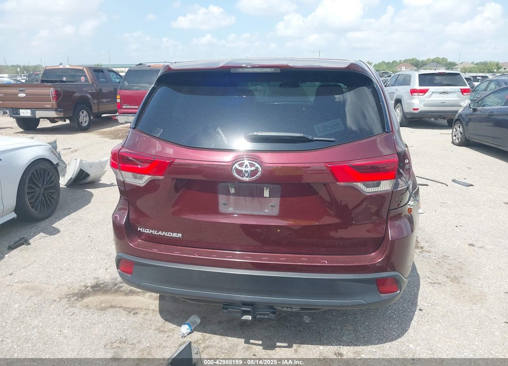 2019 TOYOTA HIGHLANDER VIN: 5TDZARFH6KS049726