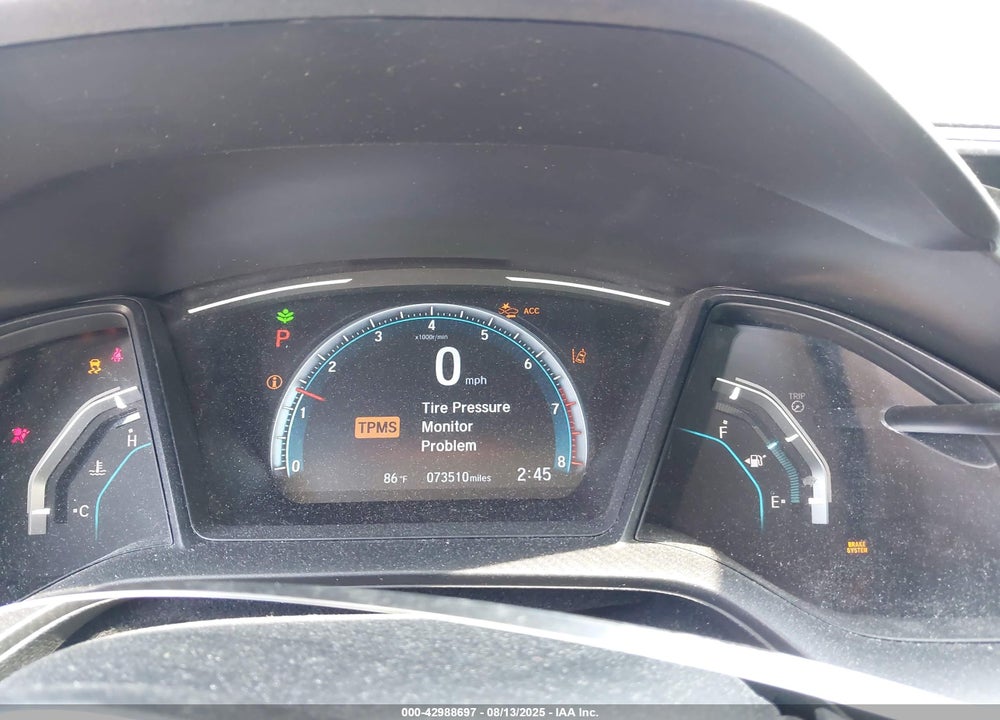 2019 HONDA CIVIC VIN: 2HGFC2F65KH574456