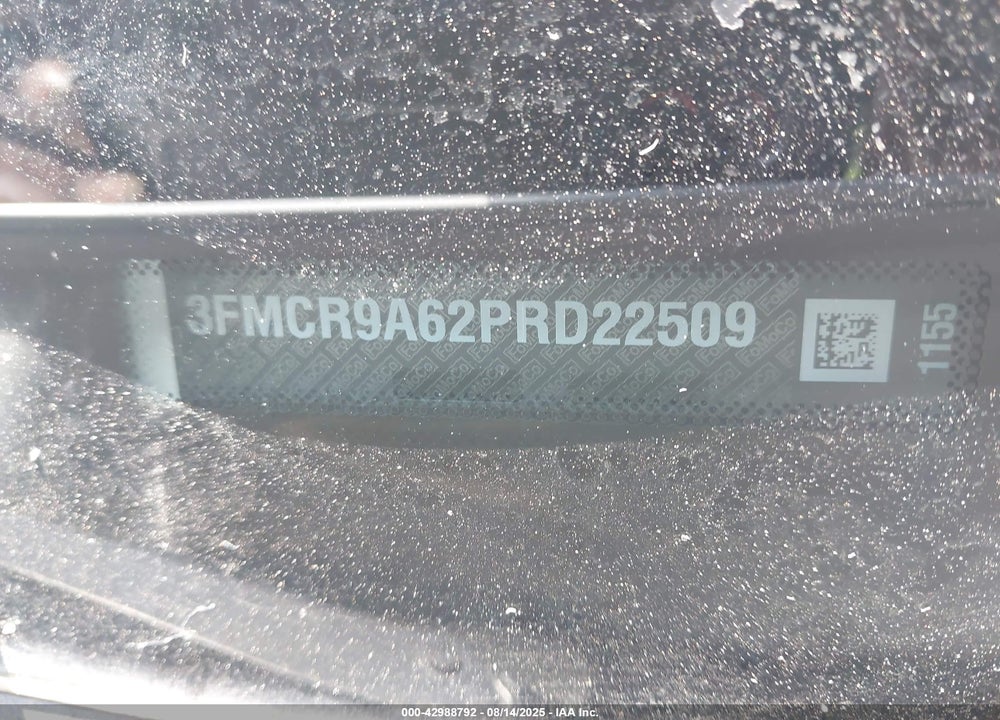 2023 FORD BRONCO SPORT VIN: 3FMCR9A62PRD22509