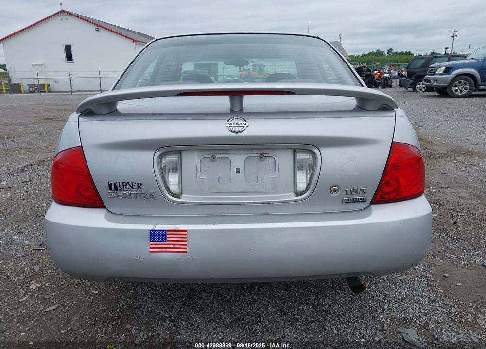 2006 NISSAN SENTRA 1.8S VIN: 3N1CB51D76L544080