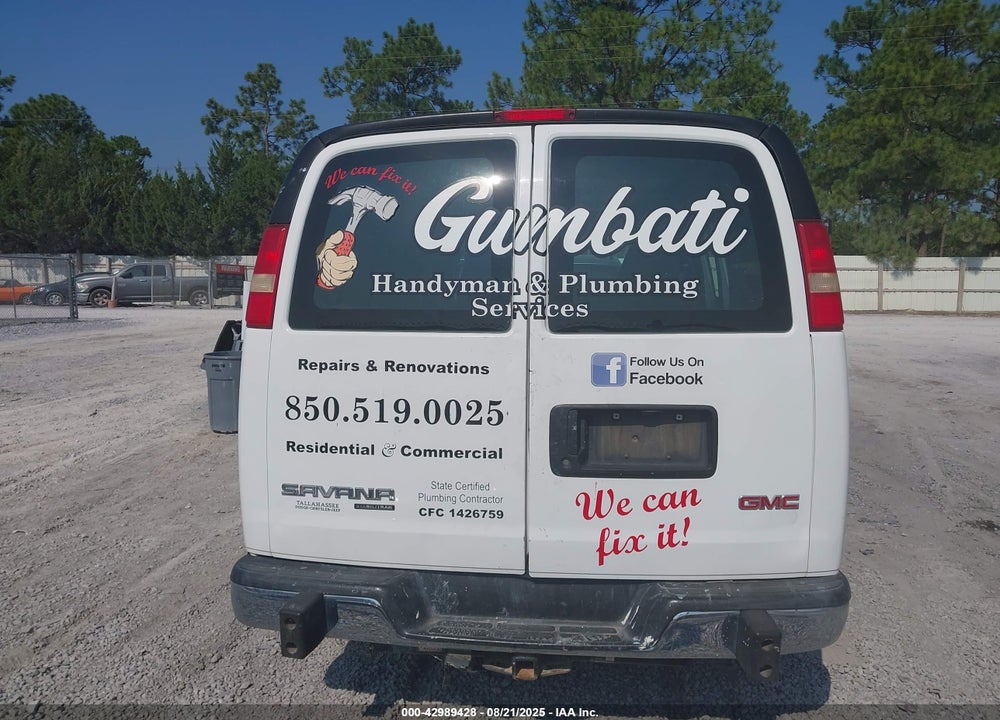 2015 GMC SAVANA 2500 WORK VAN VIN: 1GTW7FCF7F1901538