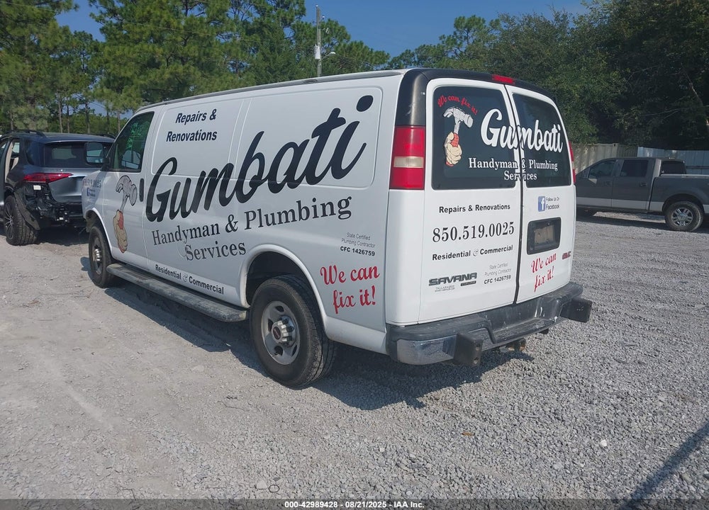 2015 GMC SAVANA 2500 WORK VAN VIN: 1GTW7FCF7F1901538