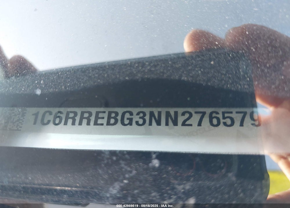 2022 RAM 1500 VIN: 1C6RREBG3NN276579