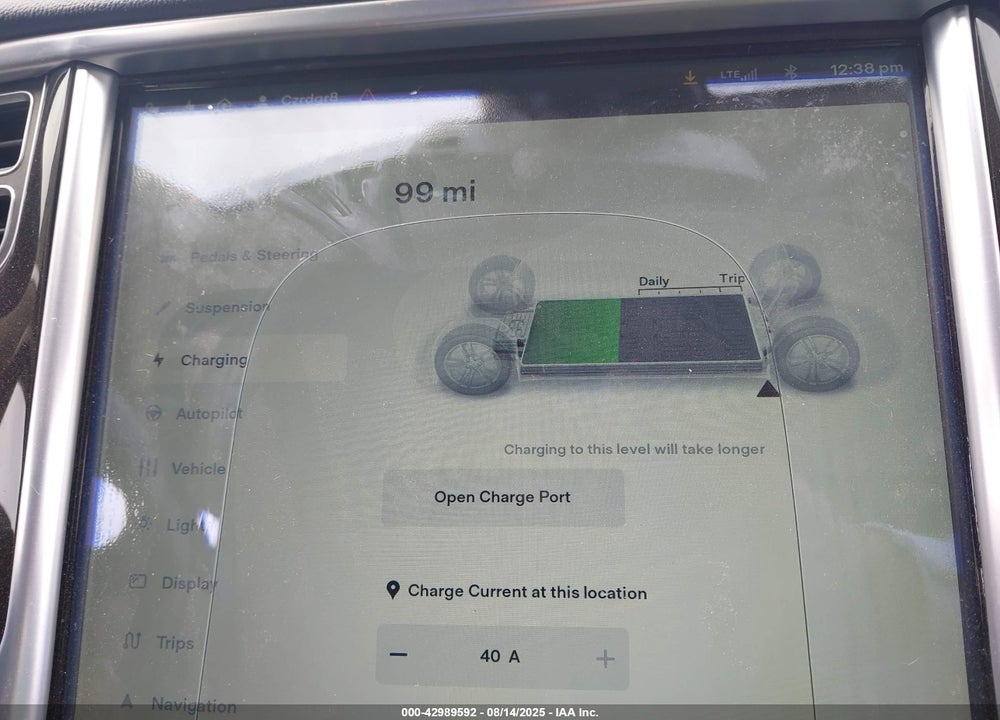 2014 TESLA MODEL S VIN: 5YJSA1H18EFP66818