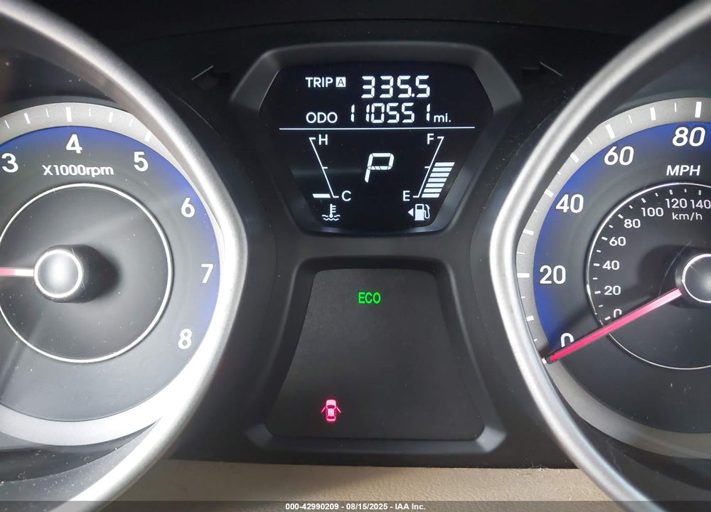 2013 HYUNDAI ELANTRA VIN: KMHDH4AE7DU801045
