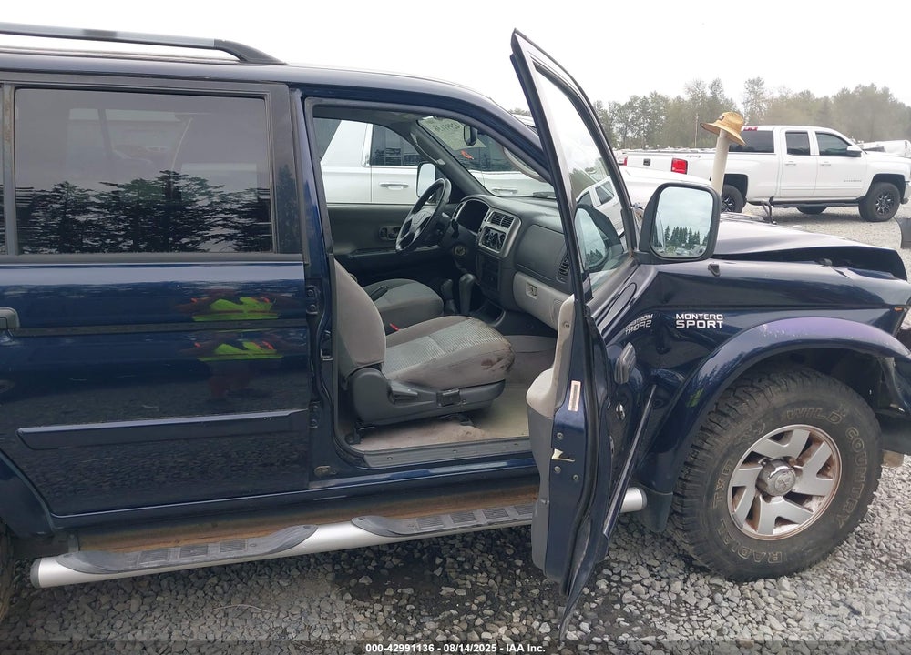 2002 MITSUBISHI MONTERO SPORT XLS VIN: JA4MT31RX2J035708