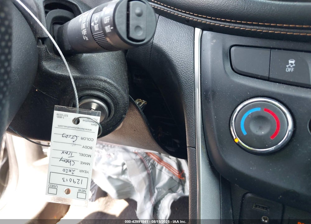 2020 CHEVROLET TRAX VIN: 3GNCJKSB1LL129013