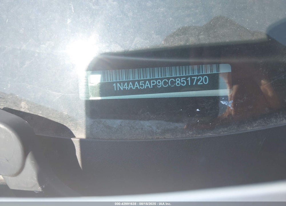 2012 NISSAN MAXIMA VIN: 1N4AA5AP9CC851720
