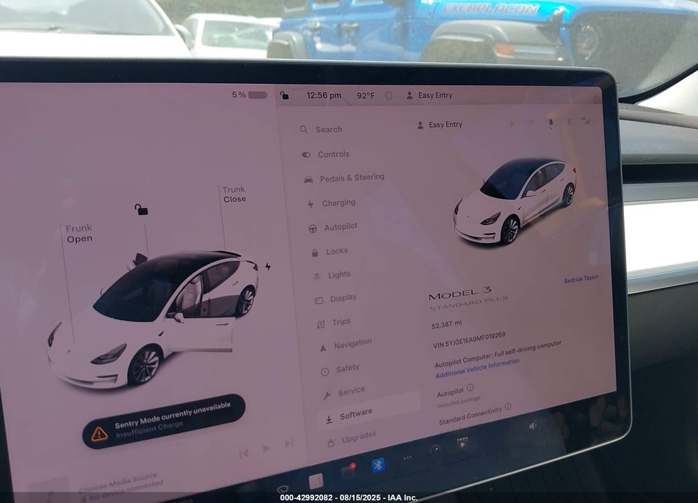 2021 TESLA MODEL 3 VIN: 5YJ3E1EA9MF019269