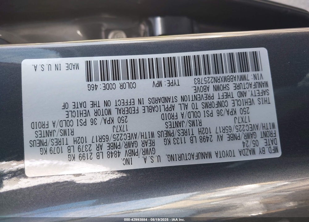 2024 MAZDA CX-50 2.5 S PREFERRED VIN: 7MMVABBMXRN225783