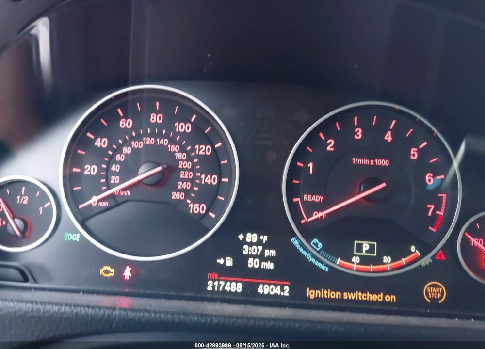 2013 BMW 328I VIN: WBA3A5G59DNP19374