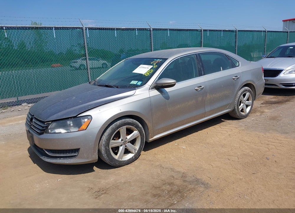 2012 VOLKSWAGEN PASSAT VIN: 1VWBP7A38CC029347