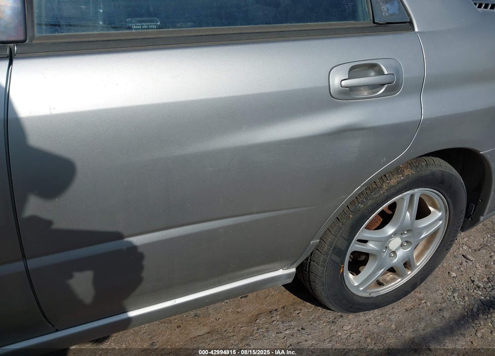 2005 SUBARU IMPREZA 2.5RS VIN: JF1GD67585G523536