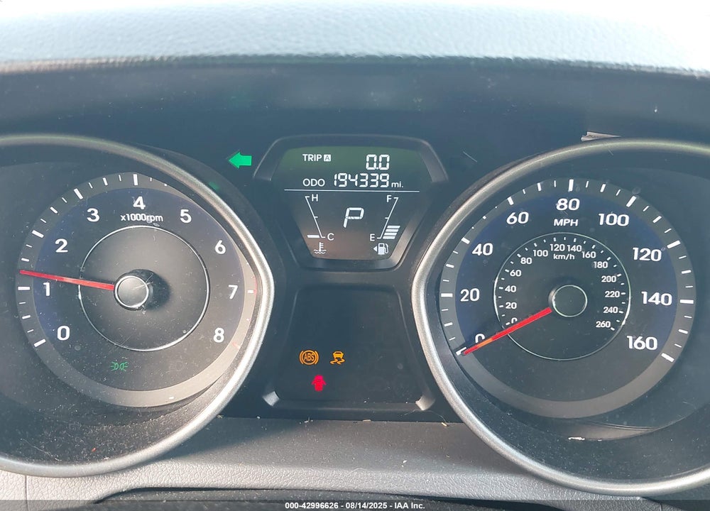2013 HYUNDAI ELANTRA GLS VIN: 5NPDH4AE4DH231441