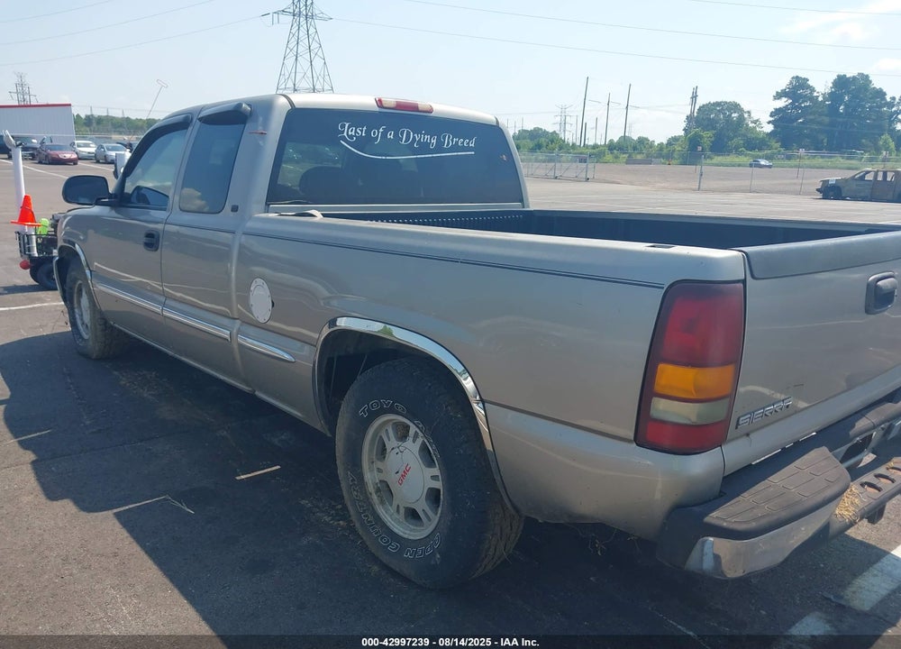 1999 GMC SIERRA 1500 SLE VIN: 2GTEC19T7X1550651
