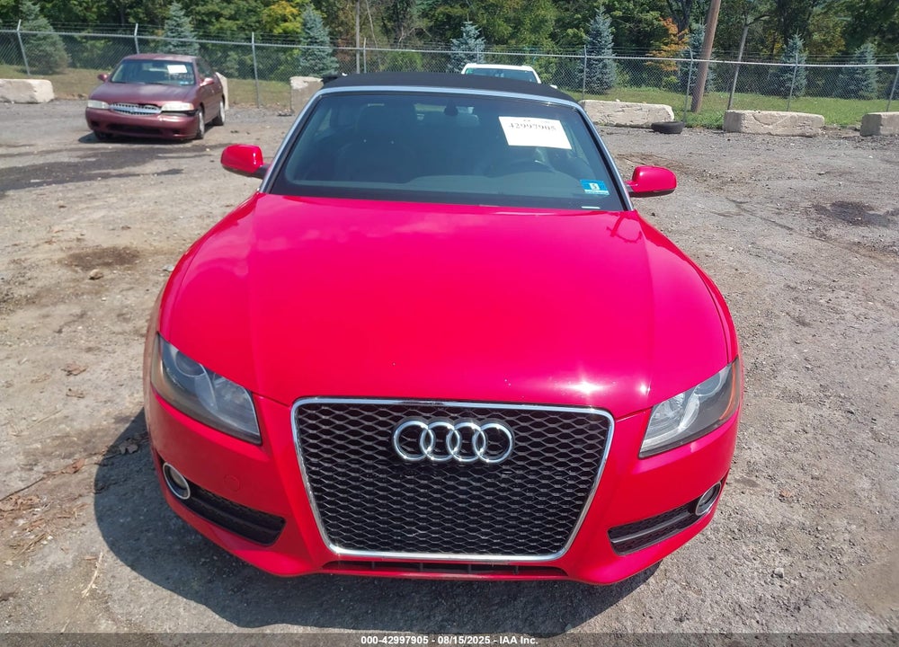 2012 AUDI A5 VIN: WAUCFAFH9CN001876