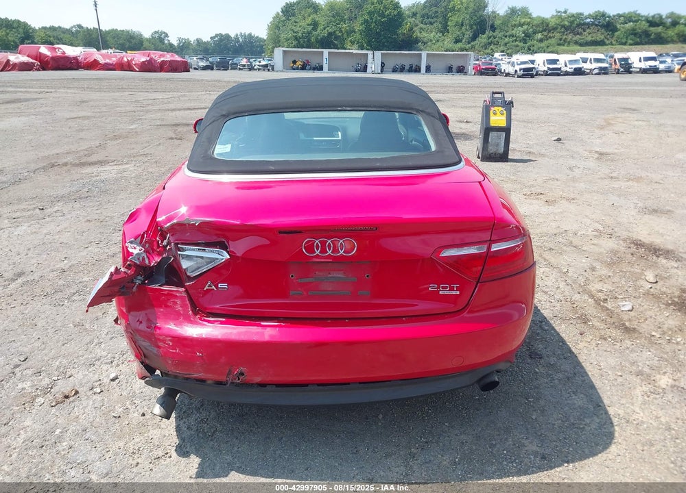 2012 AUDI A5 VIN: WAUCFAFH9CN001876