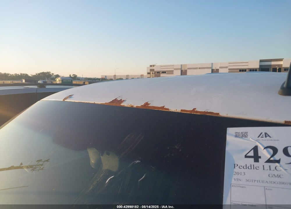 2013 GMC SIERRA 1500 VIN: 3GTP1UEA3DG200196