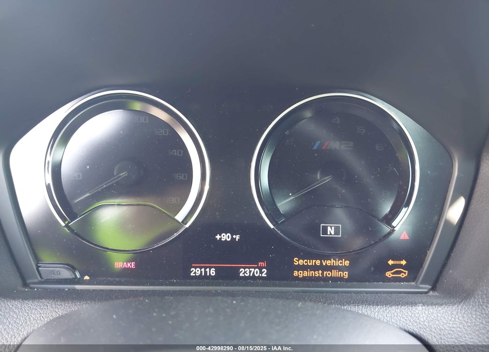 2020 BMW M2 COMPETITION VIN: WBS2U7C00L7F99474