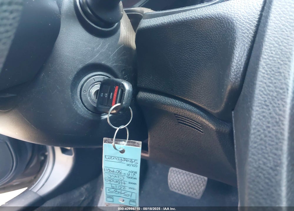 2019 HONDA CIVIC VIN: 2HGFC4B60KH307811