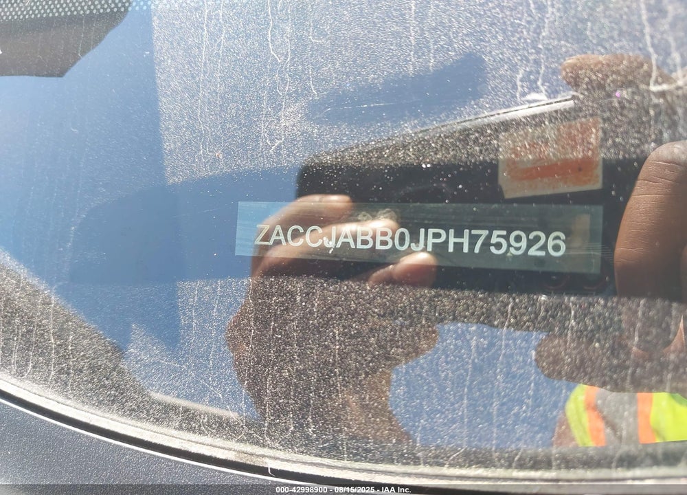 2018 JEEP RENEGADE LATITUDE FWD VIN: ZACCJABB0JPH75926