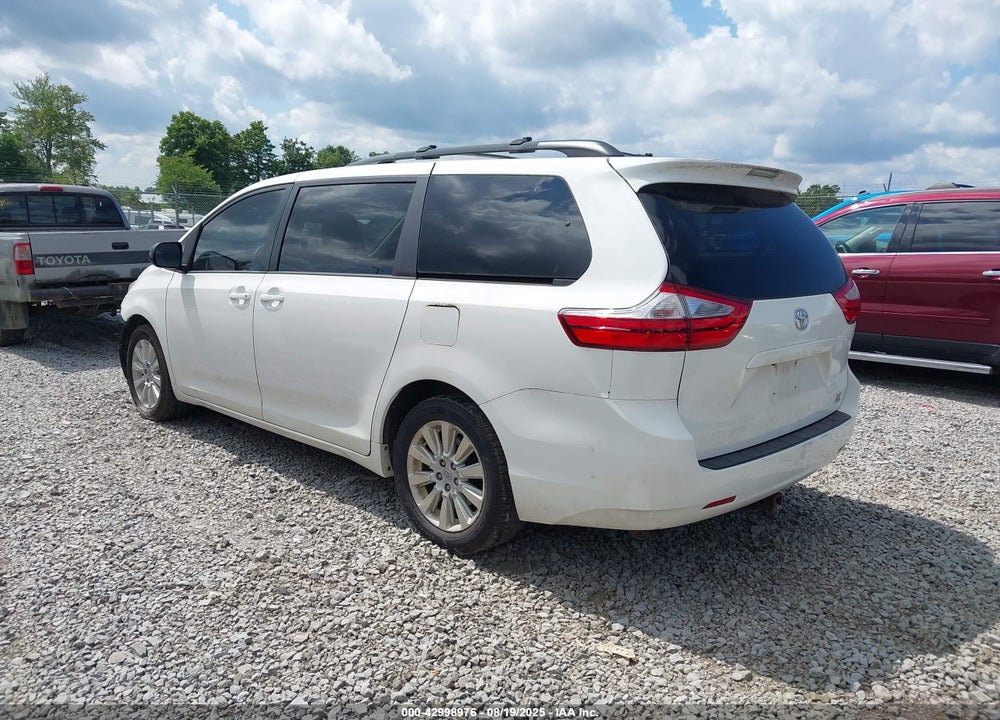 2015 TOYOTA SIENNA LE 7 PASSENGER VIN: 5TDJK3DC7FS125121