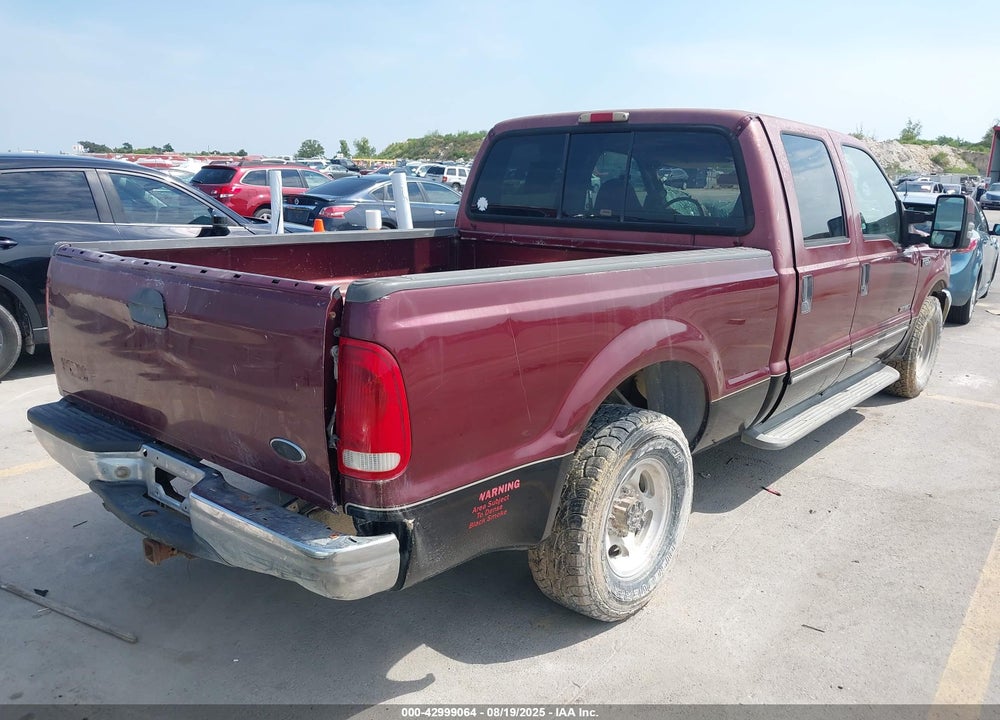 2000 FORD F-250 LARIAT/XL/XLT VIN: 1FTNW20F4YEE14238