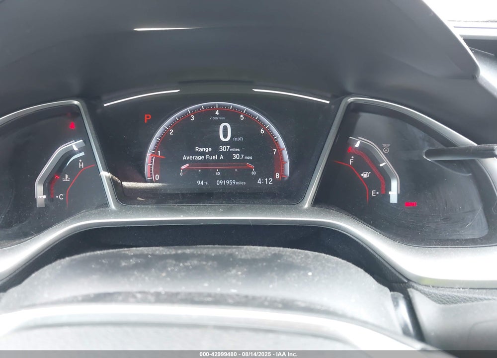 2019 HONDA CIVIC SPORT VIN: 19XFC2F8XKE025833