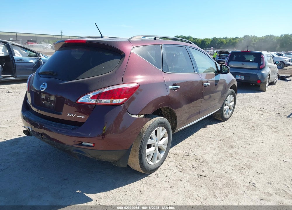 2014 NISSAN MURANO VIN: JN8AZ1MW9EW527400