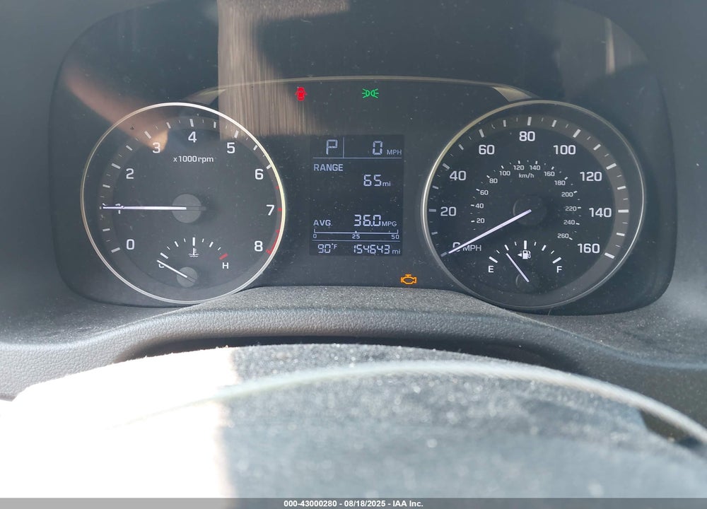 2017 HYUNDAI ELANTRA VIN: KMHD74LF1HU376663