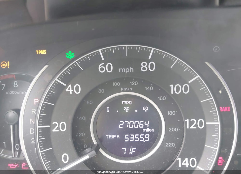 2013 HONDA CR-V LX VIN: 2HKRM4H32DH640978