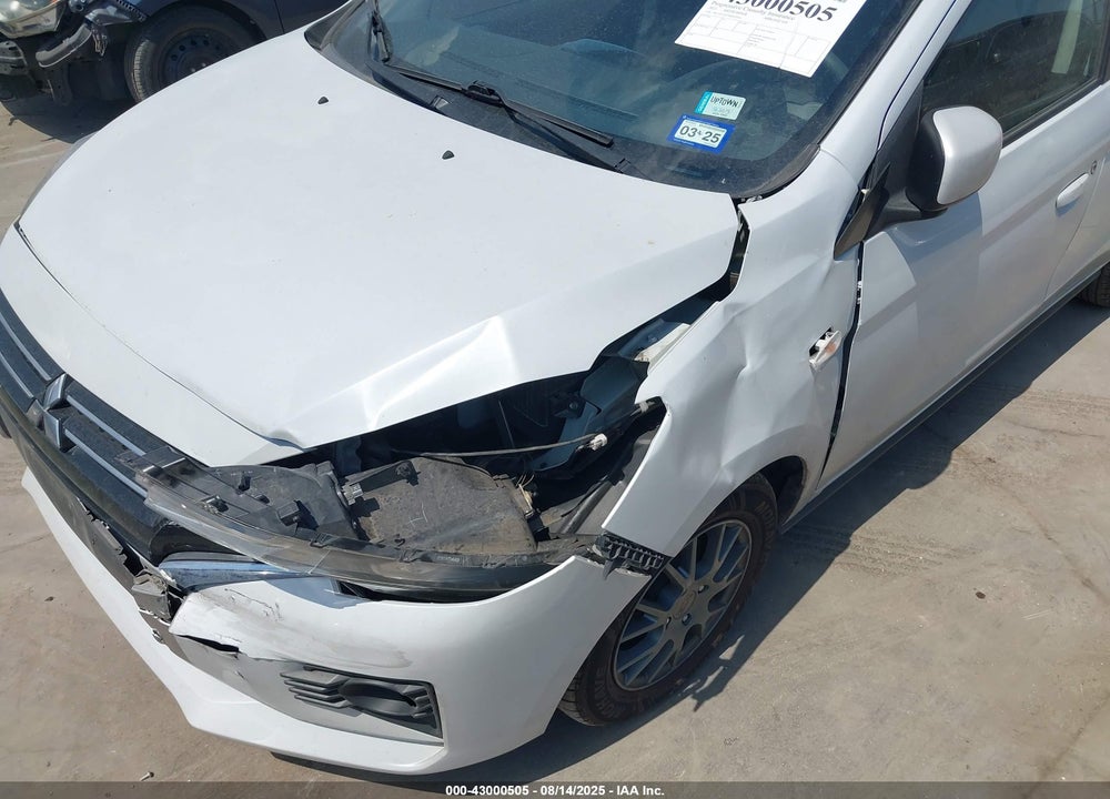 2022 MITSUBISHI MIRAGE VIN: ML32FUFJ7NHF03831