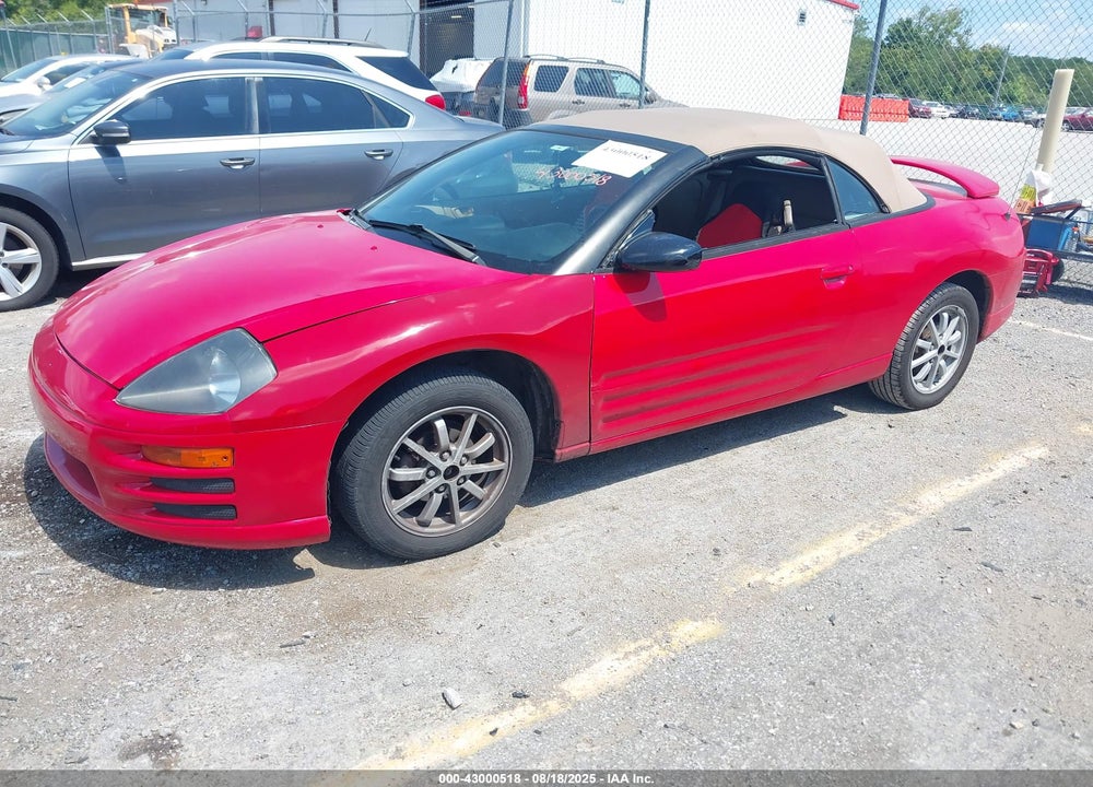 2001 MITSUBISHI ECLIPSE SPYDER GS VIN: 4A3AE35G81E004313