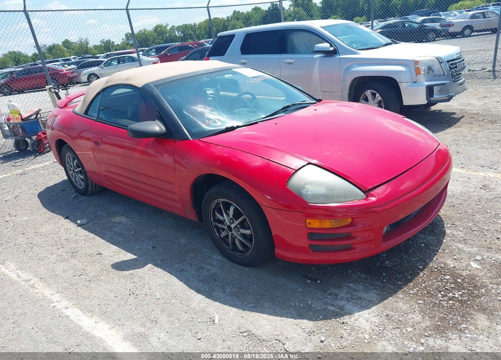 2001 MITSUBISHI ECLIPSE SPYDER GS VIN: 4A3AE35G81E004313