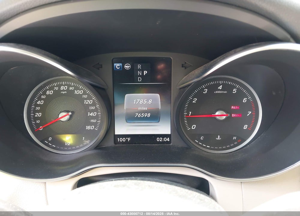 2019 MERCEDES-BENZ GLC CLASS VIN: WDC0G4JB8KV165703