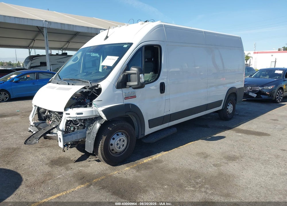 2022 HIGH RAM PROMASTER 2500  ROOF 159 WB VIN: 3C6LRVDG1NE136103