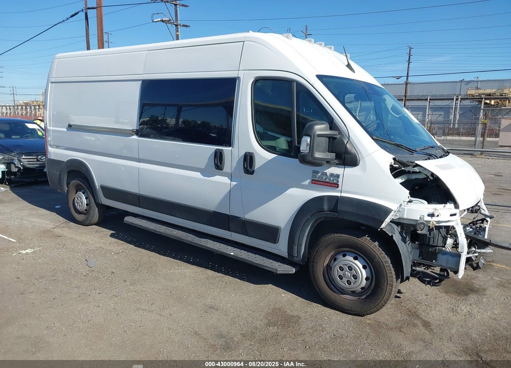 2022 HIGH RAM PROMASTER 2500  ROOF 159 WB VIN: 3C6LRVDG1NE136103