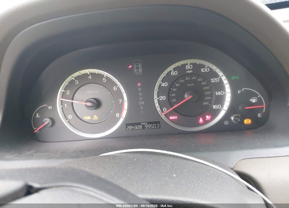 2008 HONDA ACCORD VIN: 1HGCP26888A134621