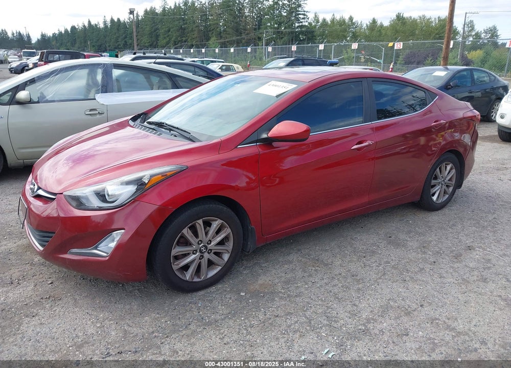 2015 HYUNDAI ELANTRA VIN: 5NPDH4AE3FH605511