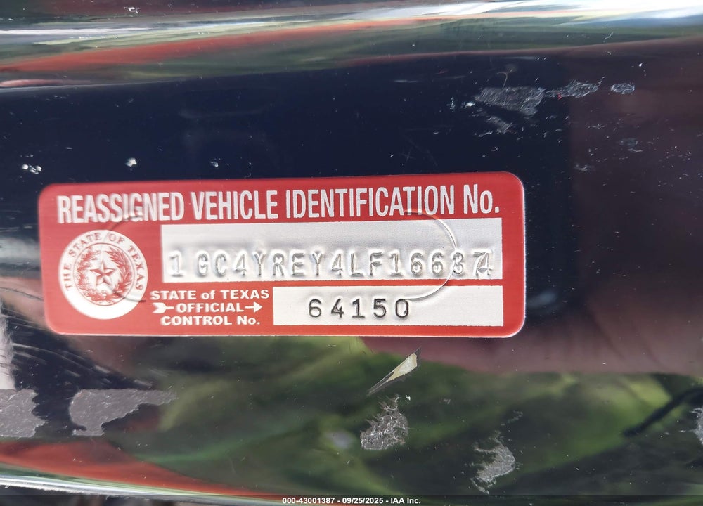 2020 CHEVROLET SILVERADO 2500HD 4WD STANDARD BED HIGH COUNTRY VIN: 1GC4YREY4LF166374