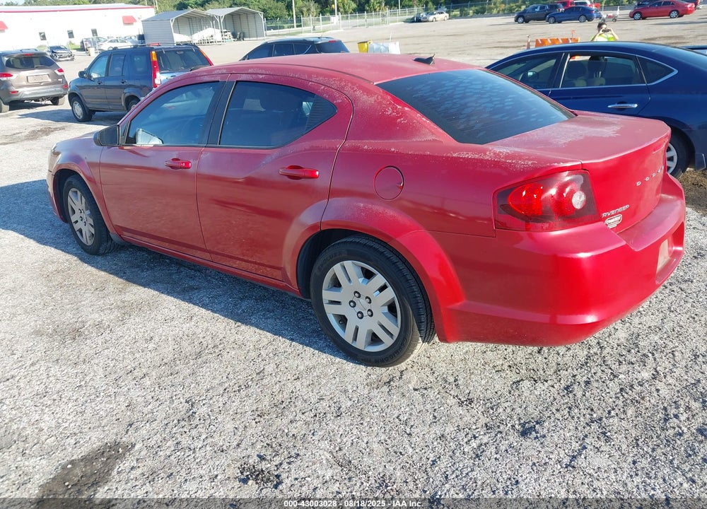 2014 DODGE AVENGER VIN: 1C3CDZABXEN188398