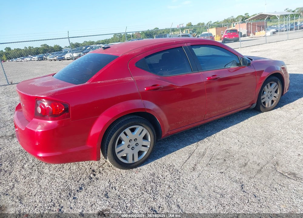 2014 DODGE AVENGER VIN: 1C3CDZABXEN188398