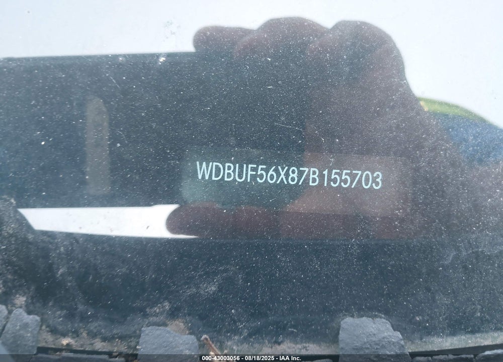 2007 MERCEDES-BENZ E-CLASS VIN: WDBUF56X87B155703