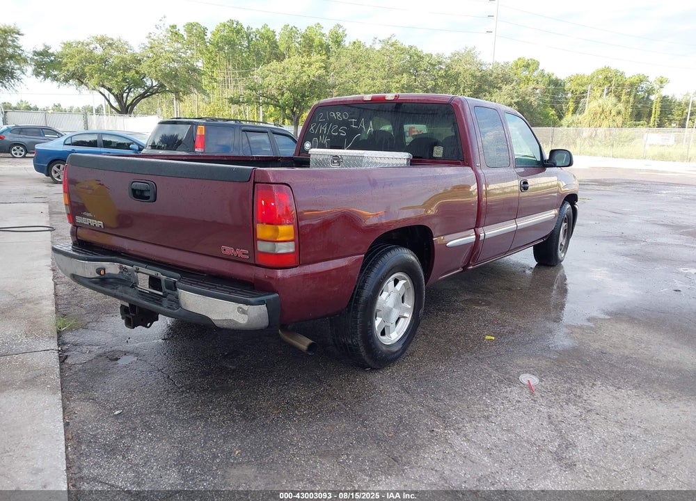 2002 GMC SIERRA 1500 SLE VIN: 2GTEC19T621121980
