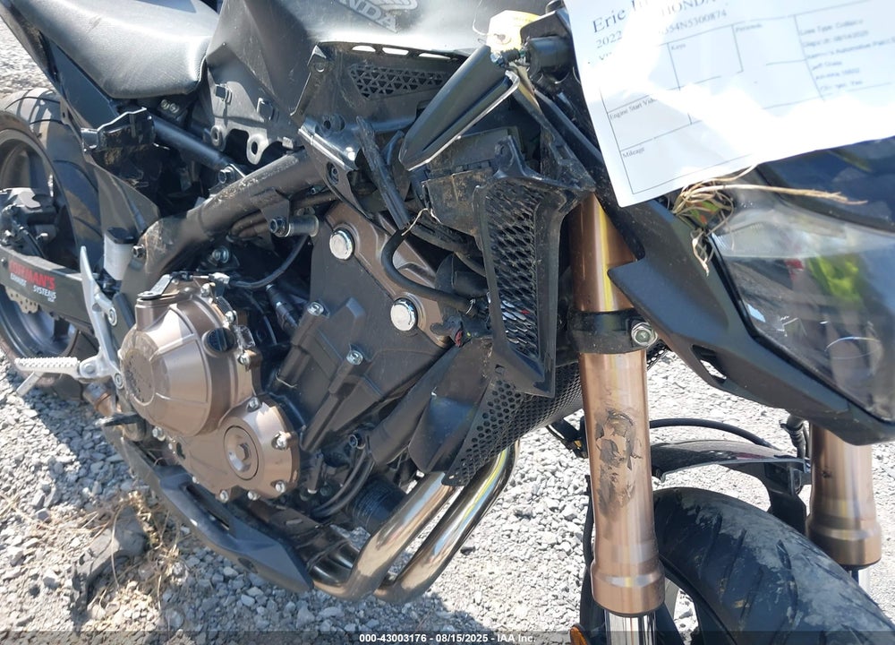 2022 HONDA CB500 FA VIN: MLHPC6354N5300874
